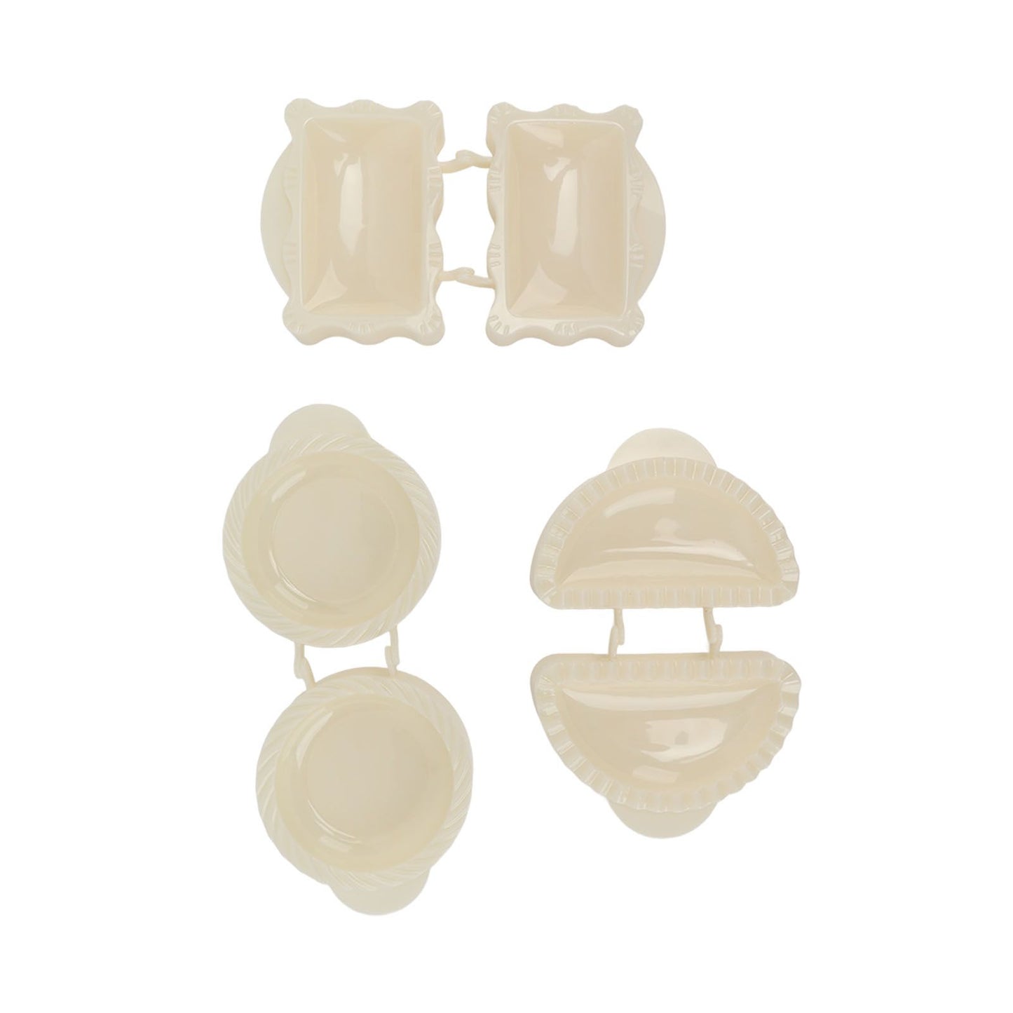 3PCS Pie Molds Set Environmentally Friendly ABS Mini Hand Pie Maker for Apple Pie Kitchen Christmas V1294-YM0521-3118220309011