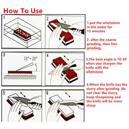 5Pcs Knife Sharpening Stone Knife Sharpener 1000 3000 5000 8000 10000 Grit for Home Kitchen Use V1294-YM0521-3118220309411