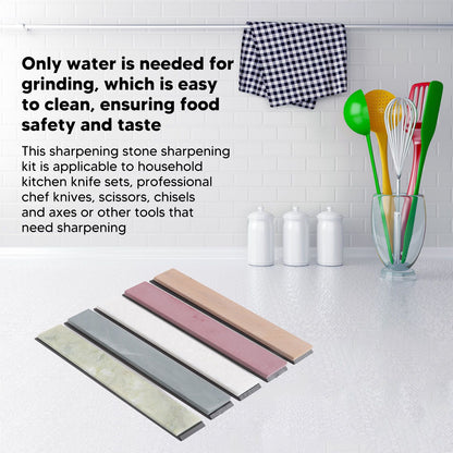 5Pcs Knife Sharpening Stone Knife Sharpener 1000 3000 5000 8000 10000 Grit for Home Kitchen Use V1294-YM0521-3118220309411
