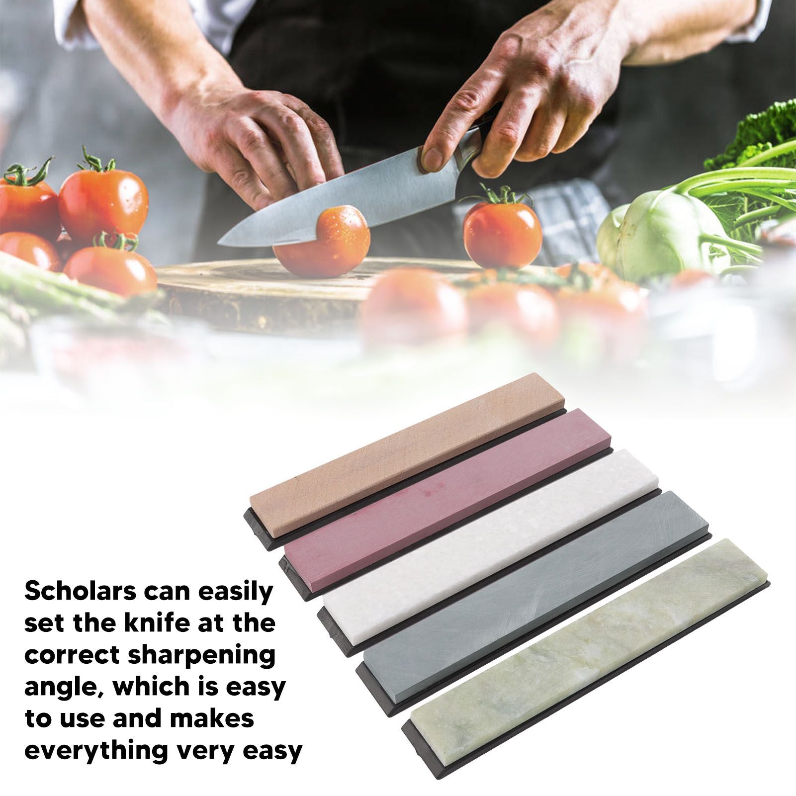 5Pcs Knife Sharpening Stone Knife Sharpener 1000 3000 5000 8000 10000 Grit for Home Kitchen Use V1294-YM0521-3118220309411