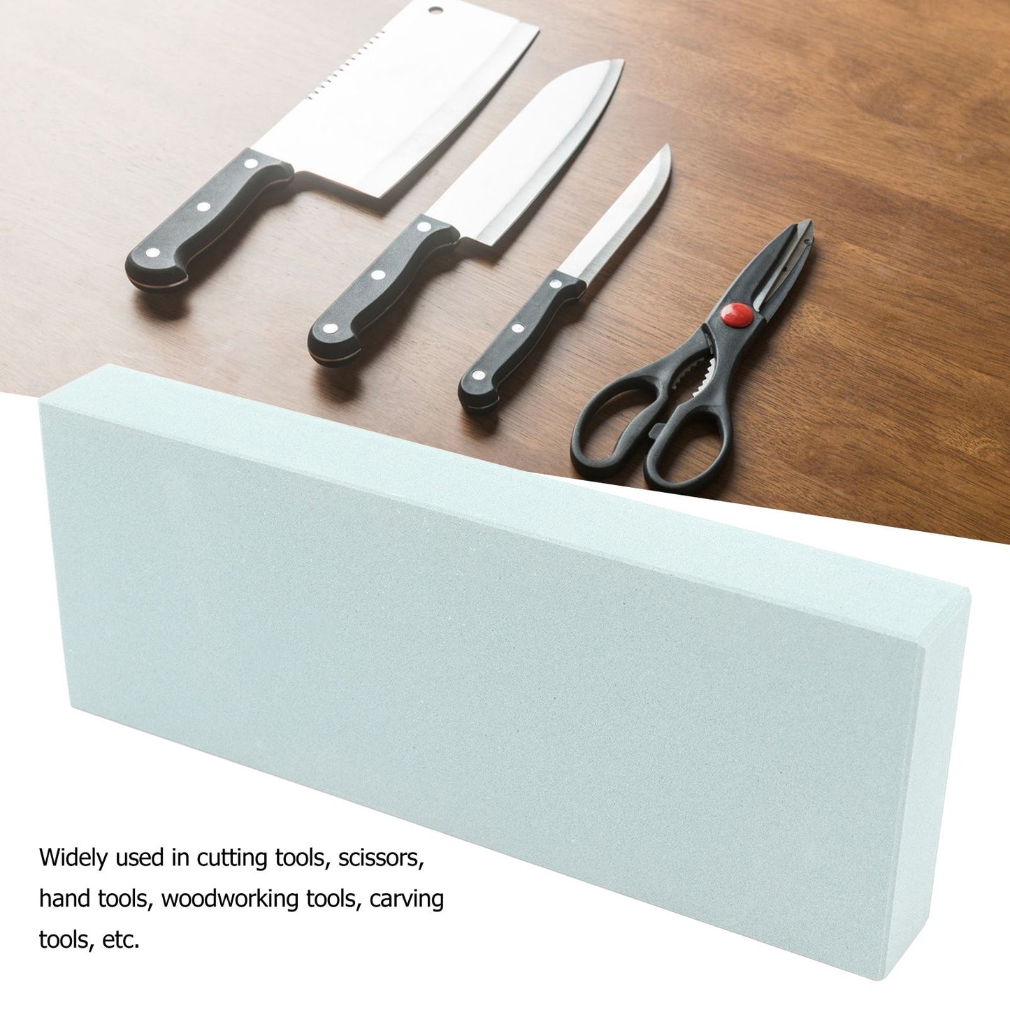 Knife Sharpening Stone 320 Grit Knife Sharpener for Scissors Chisels Axes Hand Tools Woodworking Tools V1294-YM0521-3118220310411