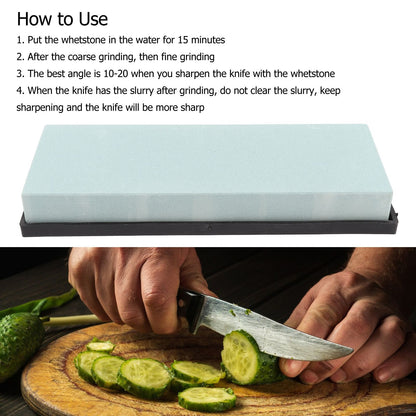 Knife Sharpening Stone 320 Grit Knife Sharpener for Scissors Chisels Axes Hand Tools Woodworking Tools V1294-YM0521-3118220310411