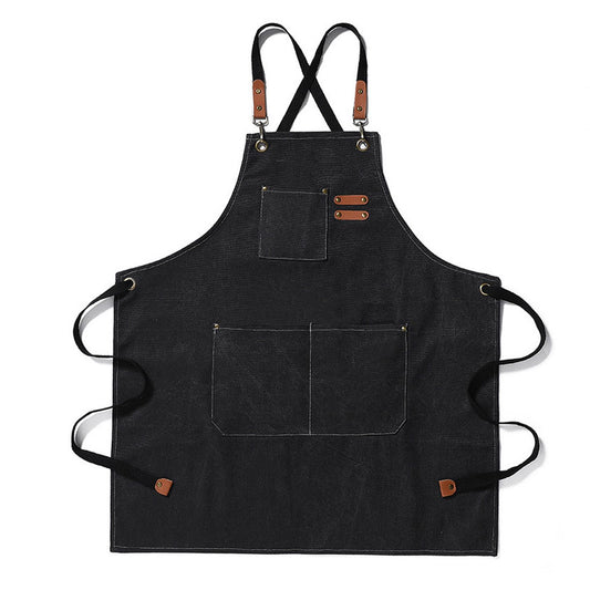 Work Apron Waterproof Breathable Adjustable Thickened Unisex Kitchen Apron with Pockets for BBQ Gardening V1294-YM0521-3118220312011