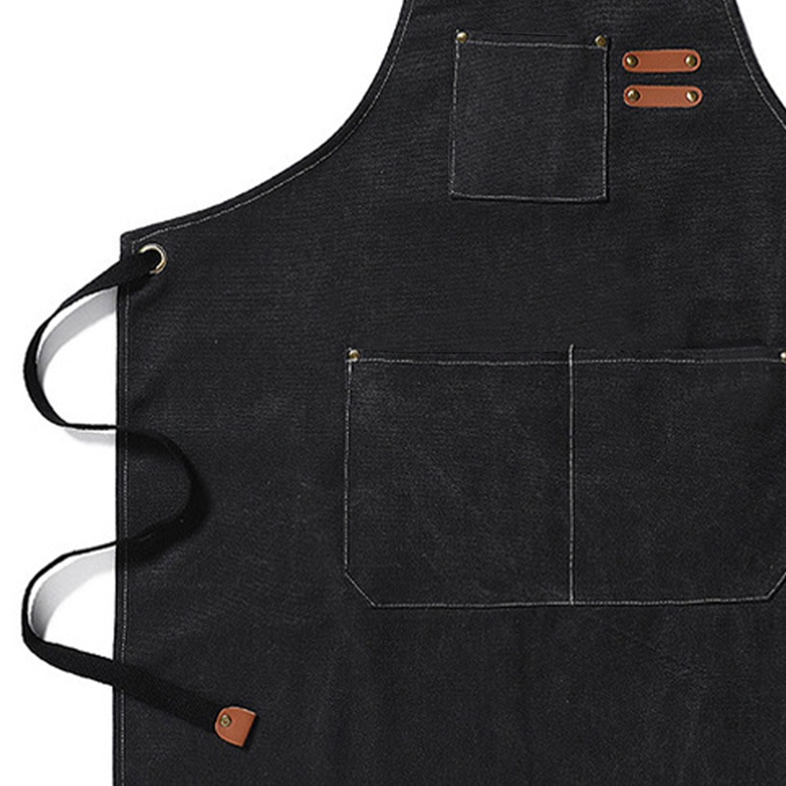 Work Apron Waterproof Breathable Adjustable Thickened Unisex Kitchen Apron with Pockets for BBQ Gardening V1294-YM0521-3118220312011