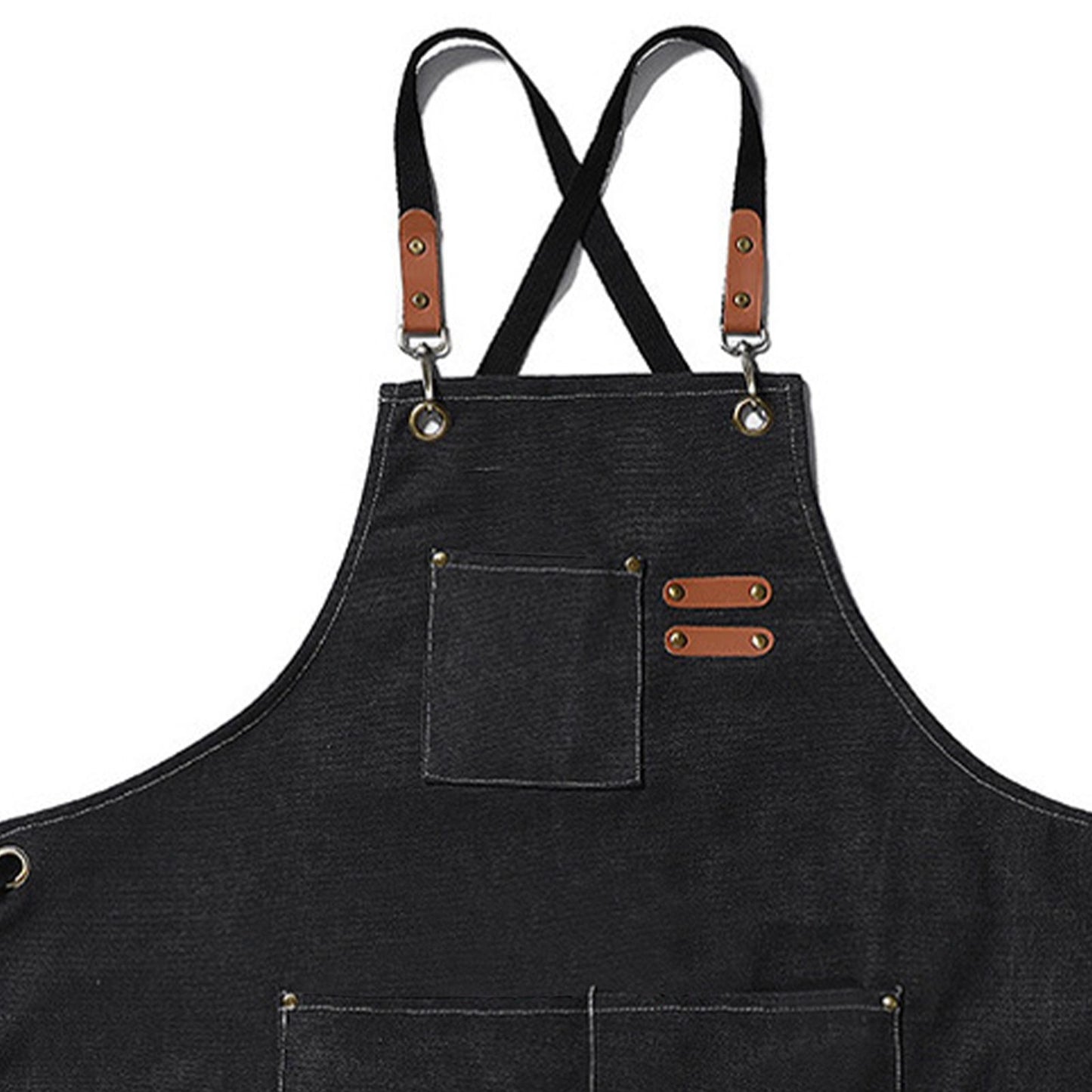 Work Apron Waterproof Breathable Adjustable Thickened Unisex Kitchen Apron with Pockets for BBQ Gardening V1294-YM0521-3118220312011