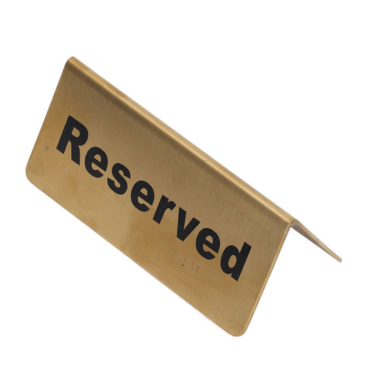 Metal Table Top Sign Strong Stainless Steel Double Sided Space Saving Gold Tabletop Sign for Party Wedding V1294-YM0521-3118220313111