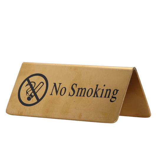 Metal Table Top Sign Strong Stainless Steel Double Sided Space Saving Gold Tabletop Sign for Party Wedding V1294-YM0521-3118220313112