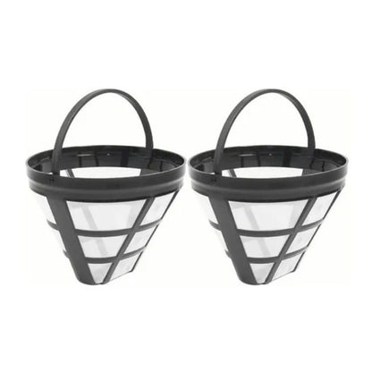 2PCS Reusable Coffee Filter Stainless Steel Nylon Effective Filtering Permanent Cone Coffee Maker Filter for V1294-YM0521-3118220316911