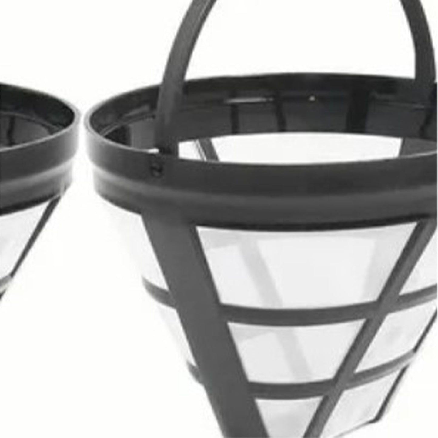 2PCS Reusable Coffee Filter Stainless Steel Nylon Effective Filtering Permanent Cone Coffee Maker Filter for V1294-YM0521-3118220316911