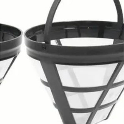 2PCS Reusable Coffee Filter Stainless Steel Nylon Effective Filtering Permanent Cone Coffee Maker Filter for V1294-YM0521-3118220316911