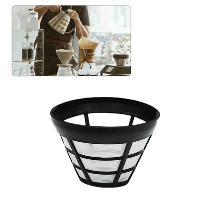 2PCS Reusable Coffee Filter Stainless Steel Nylon Effective Filtering Permanent Cone Coffee Maker Filter for V1294-YM0521-3118220316911