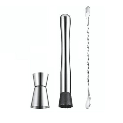 Stainless Steel Crushed Popsicle Mixing Stick Fruit Muddle Pestle Wine Supplies for Barware Tool V1294-YM0521-3118220319311
