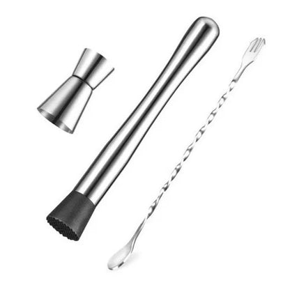 Stainless Steel Crushed Popsicle Mixing Stick Fruit Muddle Pestle Wine Supplies for Barware Tool V1294-YM0521-3118220319311