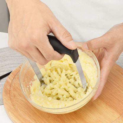 Stainless Steel Potato Masher Home Manual Potato Press Kitchen Sweet Potato Mud Mash Tool V1294-YM0521-3118220322811