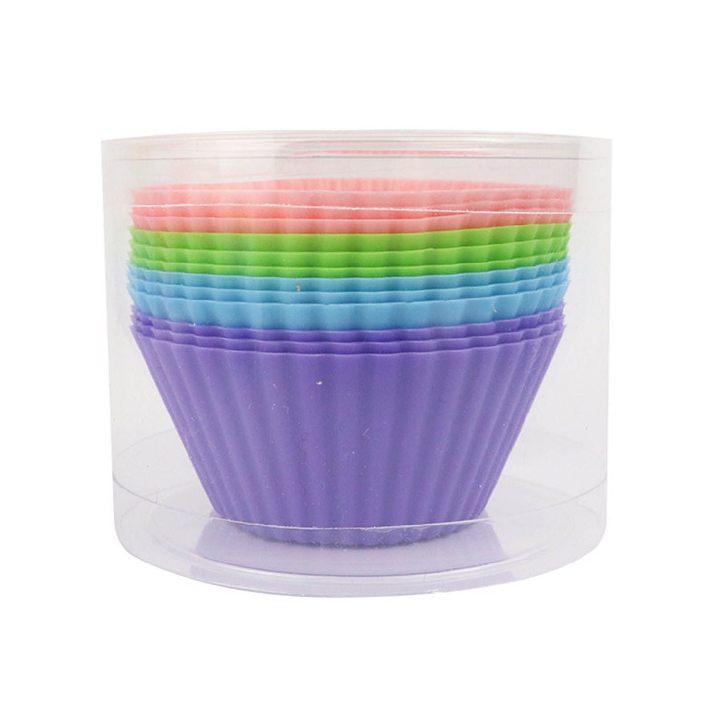 12pcs Silicone Baking Cups High Temperature Resistant Food Grade Silicone Muffin Cups for Party V1294-YM0521-3118220324311