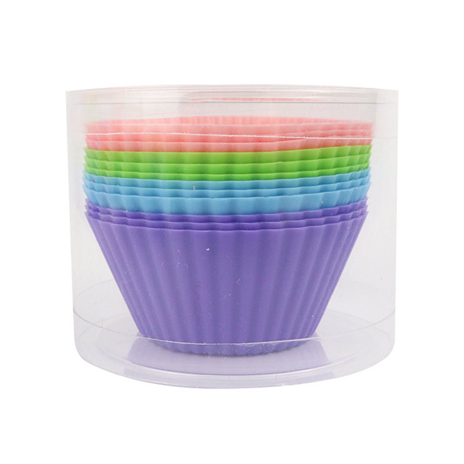 12pcs Silicone Baking Cups High Temperature Resistant Food Grade Silicone Muffin Cups for Party V1294-YM0521-3118220324311
