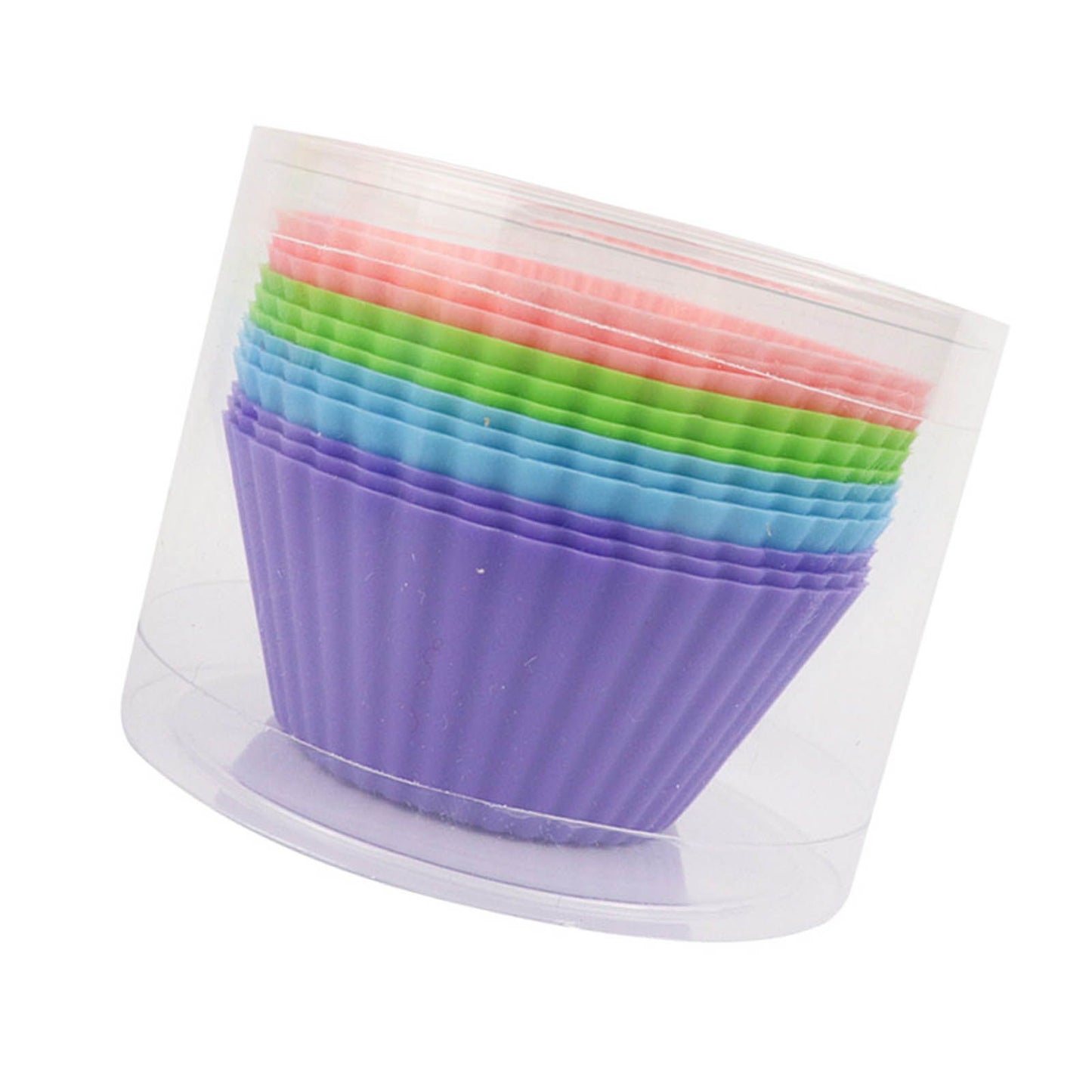 12pcs Silicone Baking Cups High Temperature Resistant Food Grade Silicone Muffin Cups for Party V1294-YM0521-3118220324311