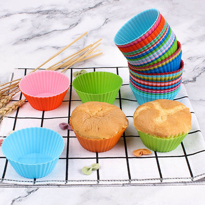 12pcs Silicone Baking Cups High Temperature Resistant Food Grade Silicone Muffin Cups for Party V1294-YM0521-3118220324311