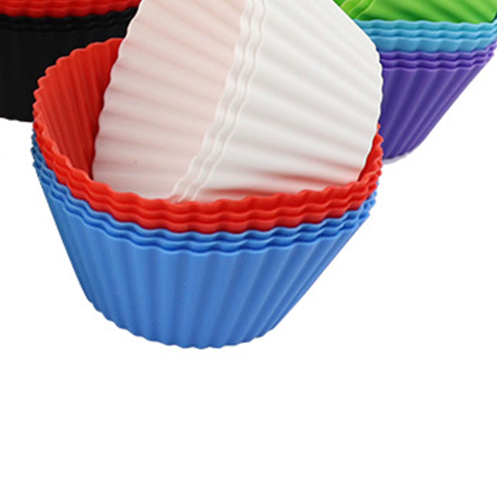 12pcs Silicone Baking Cups High Temperature Resistant Food Grade Silicone Muffin Cups for Party V1294-YM0521-3118220324311