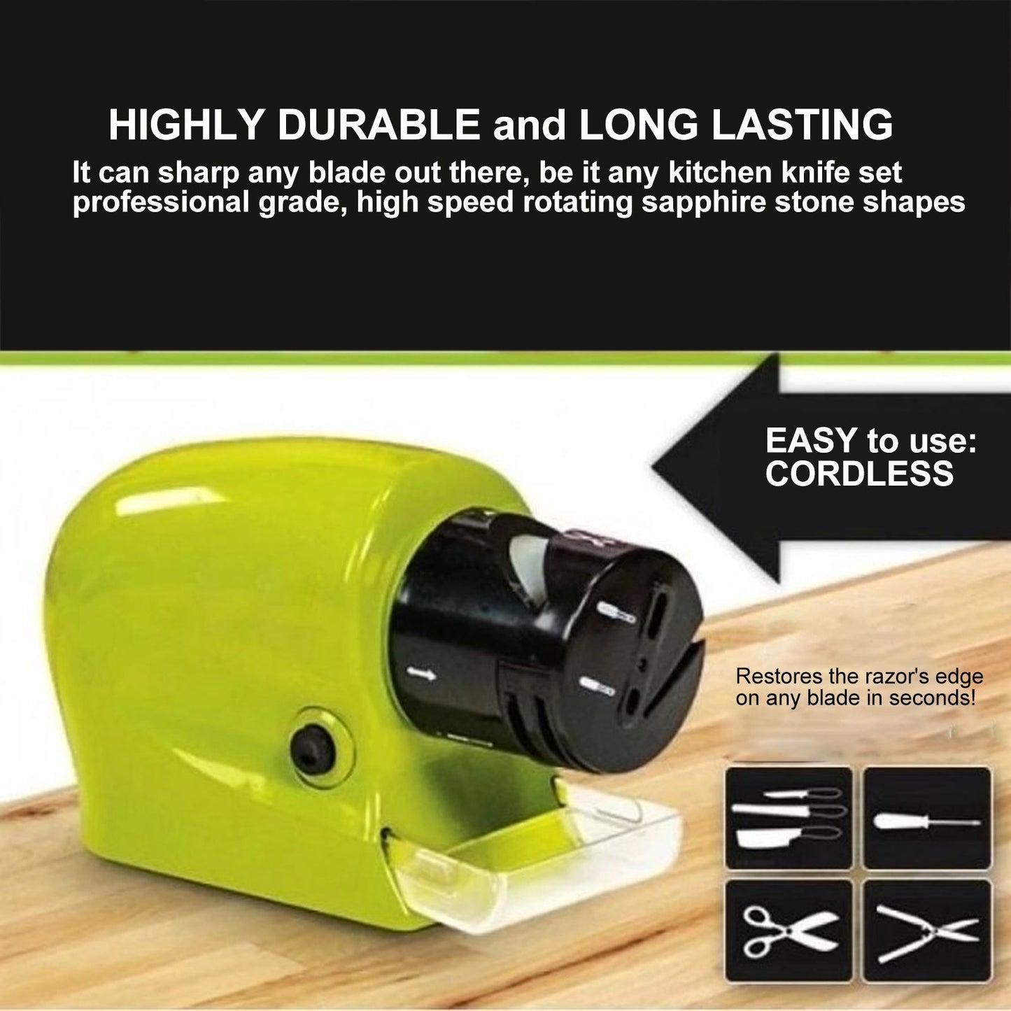 Electric Knife Sharpener Electric Knife Sharpening Machine Tool for Household Kitchen V1294-YM0521-3118220327211
