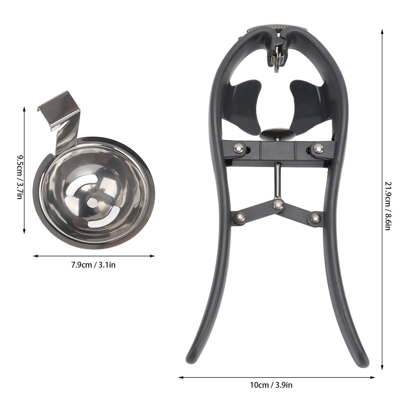Stainless Steel Egg Opener Egg Yolk White Separator Tool Household Kitchen Gadgets V1294-YM0521-3118220327411