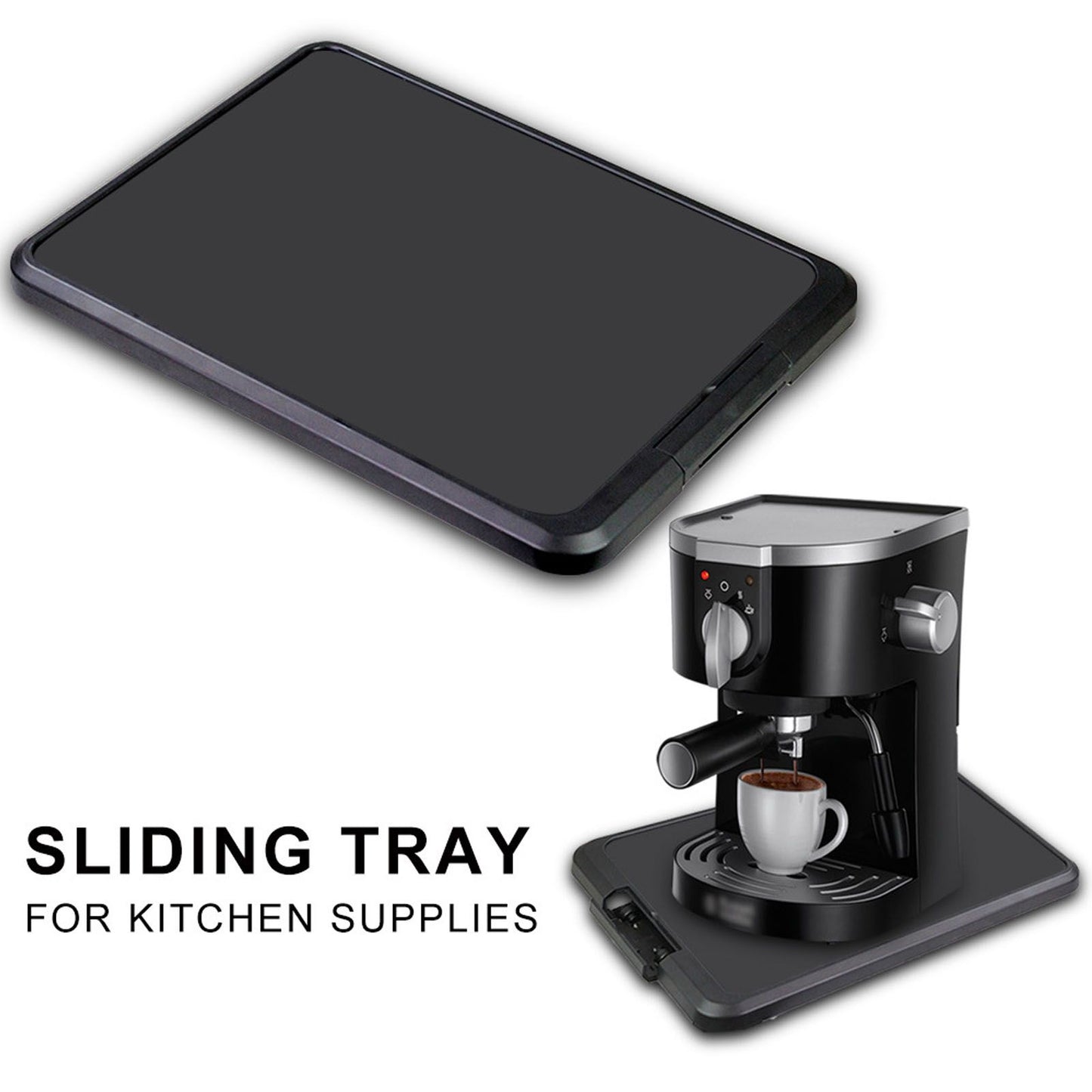 Coffee Machine Sliding Tray Home Quadrate Stretching Base Coffee Maker Moving Board V1294-YM0521-3118220328111