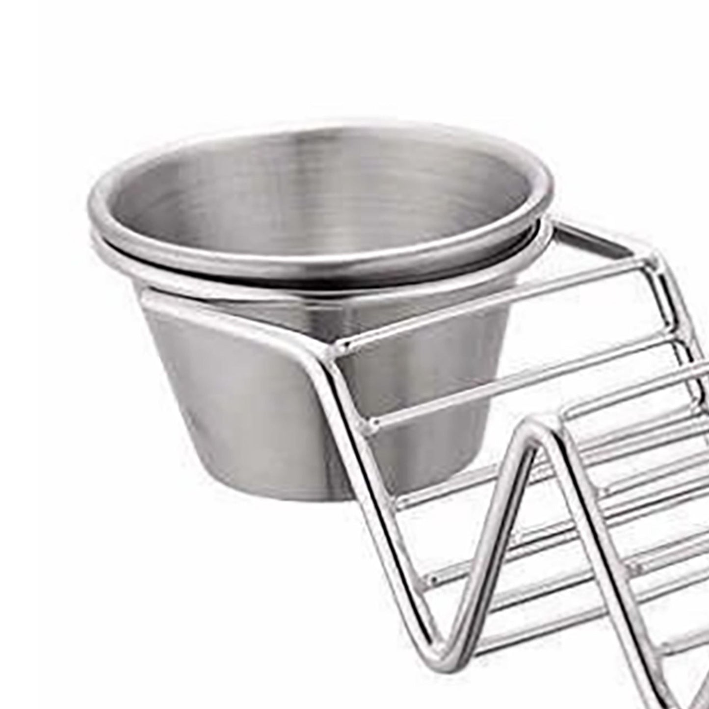 Taco Stand Stainless Steel 3 Grid V Shaped Glossy Taco Holder Rack for Kitchen Home with Double Side Sauce V1294-YM0521-3118220329312