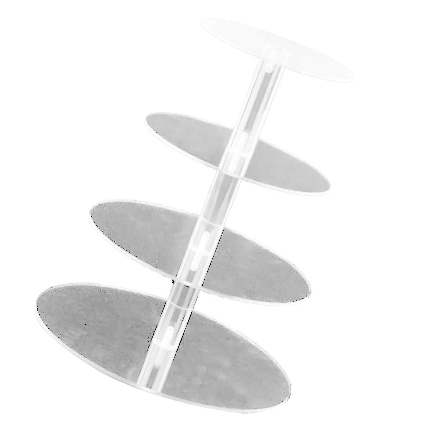 Cupcake Stand Multi Round Tiers Transparent Acrylic High Stability Cupcake Tower for Display Serving Party 4 V1294-YM0521-3118220330412