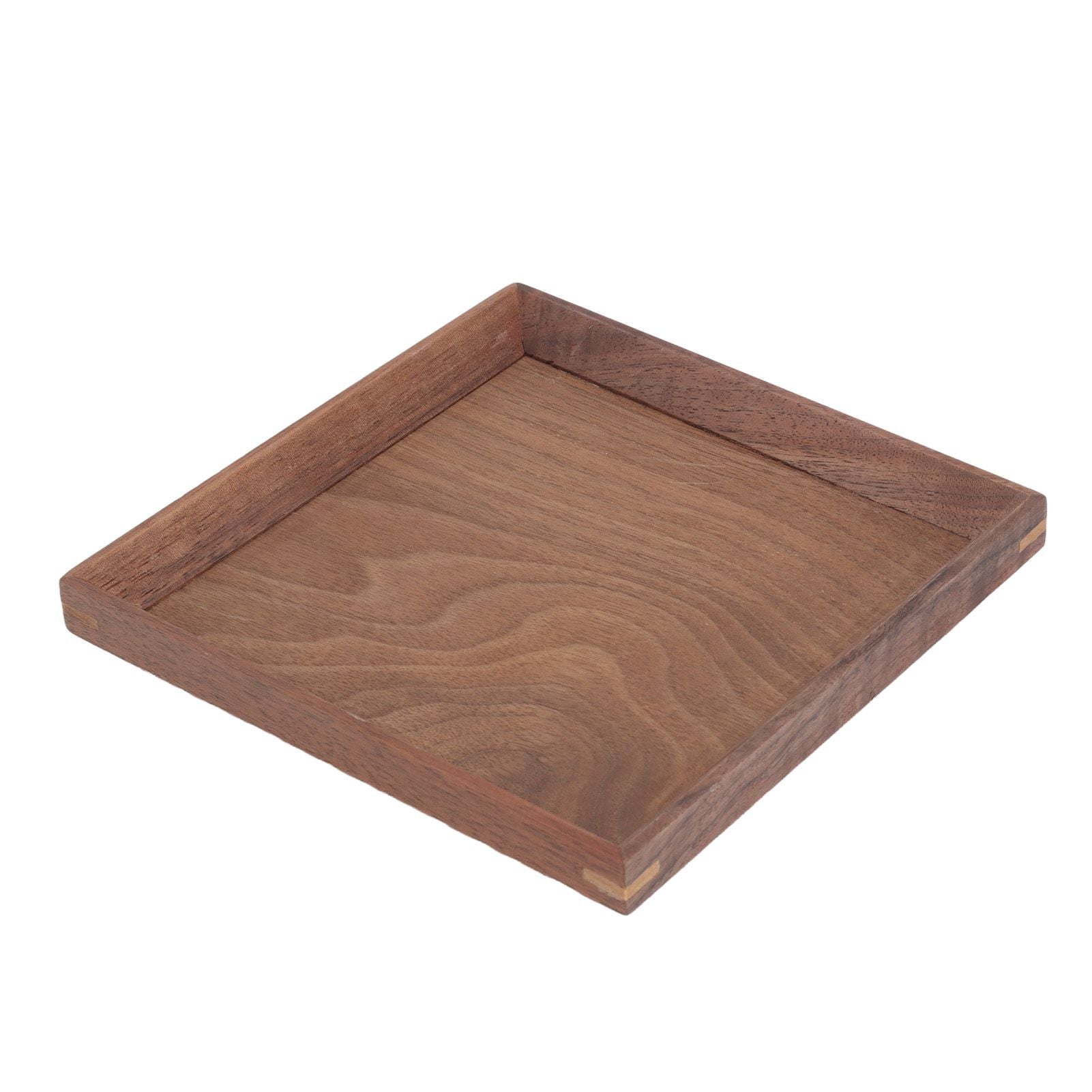 Black Walnut Tray Simple Fashion Serving Tray Serve Tea Fruit Cheese Wine Or Meals Small Square V1294-YM0521-3118220336911