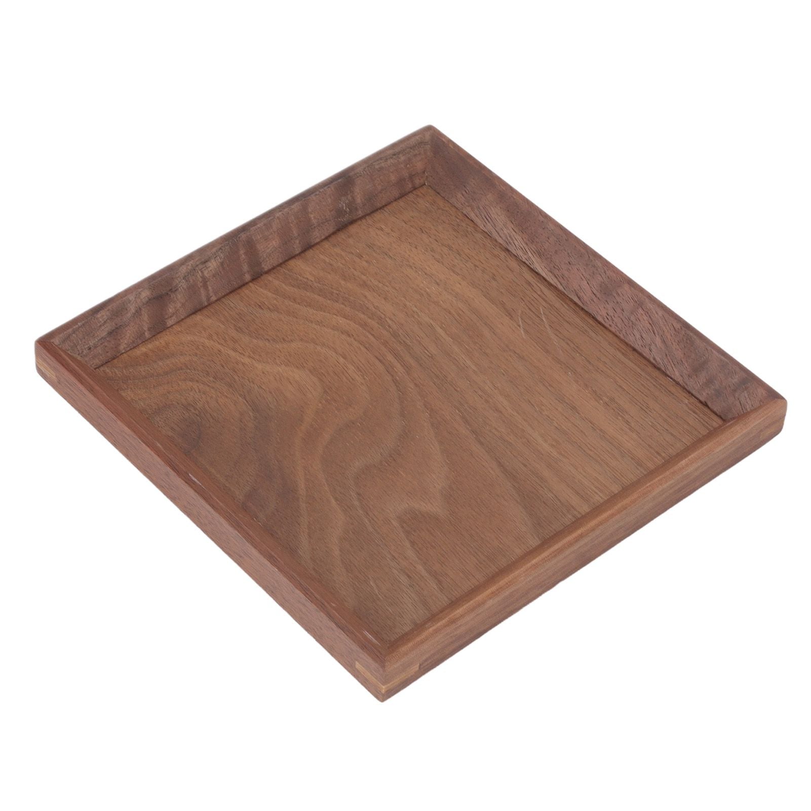 Black Walnut Tray Simple Fashion Serving Tray Serve Tea Fruit Cheese Wine Or Meals Small Square V1294-YM0521-3118220336911