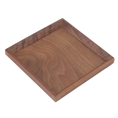 Black Walnut Tray Simple Fashion Serving Tray Serve Tea Fruit Cheese Wine Or Meals Small Square V1294-YM0521-3118220336911