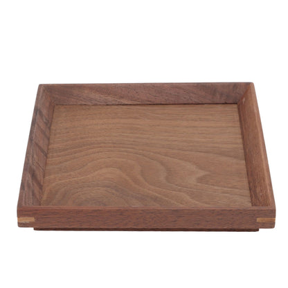 Black Walnut Tray Simple Fashion Serving Tray Serve Tea Fruit Cheese Wine Or Meals Small Square V1294-YM0521-3118220336911