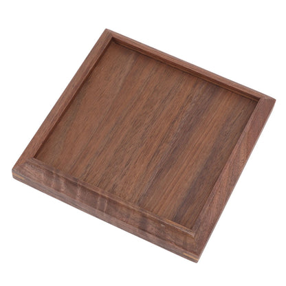 Black Walnut Tray Simple Fashion Serving Tray Serve Tea Fruit Cheese Wine Or Meals Small Square V1294-YM0521-3118220336911