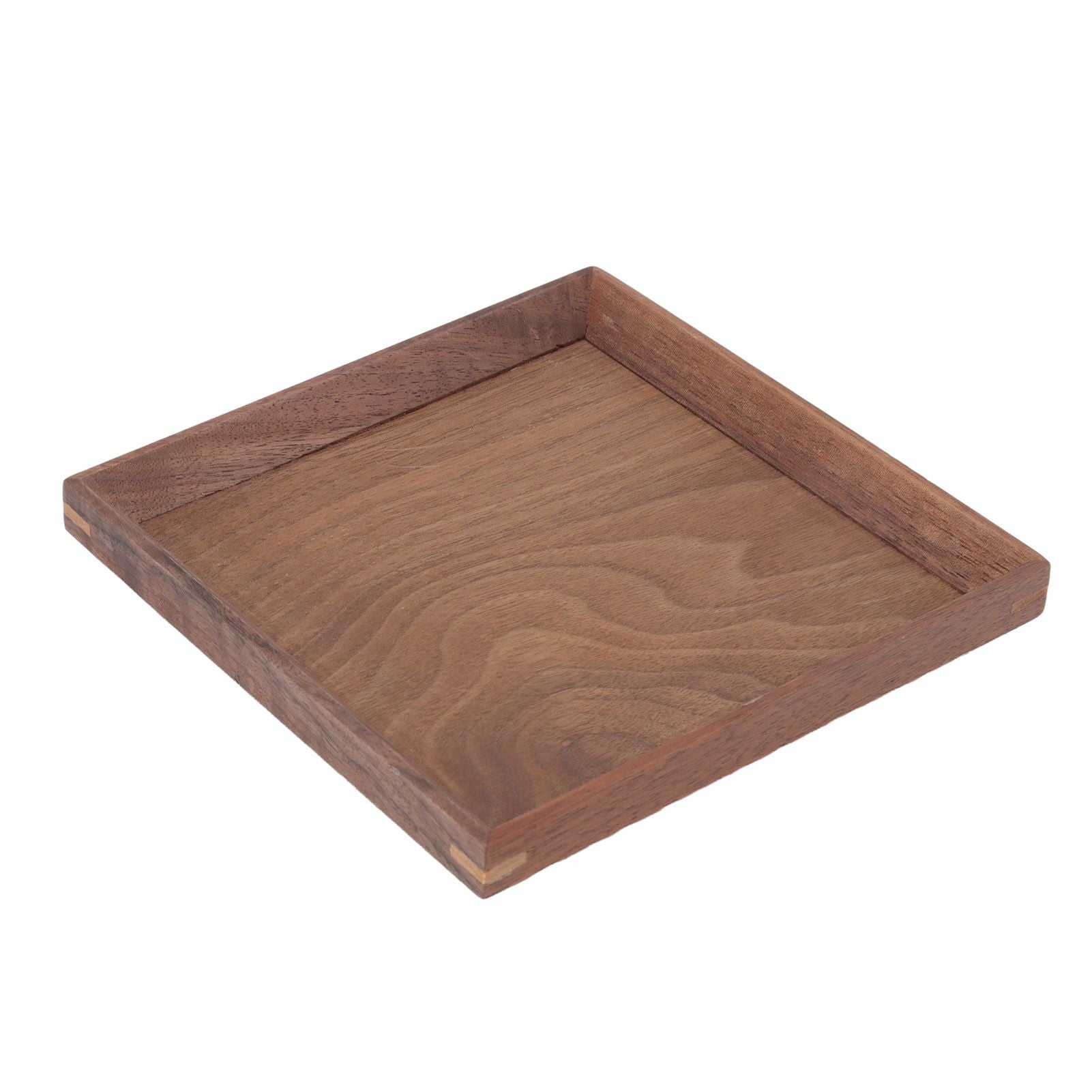 Black Walnut Tray Simple Fashion Serving Tray Serve Tea Fruit Cheese Wine Or Meals Small Square V1294-YM0521-3118220336911