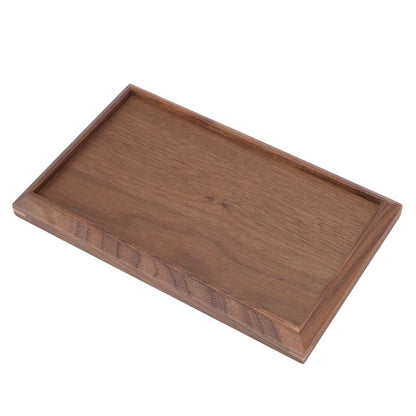 Black Walnut Tray Simple Fashion Serving Tray Serve Tea Fruit Cheese Wine Or Meals Small Rectangle V1294-YM0521-3118220336913