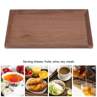 Black Walnut Tray Simple Fashion Serving Tray Serve Tea Fruit Cheese Wine Or Meals Small Rectangle V1294-YM0521-3118220336913
