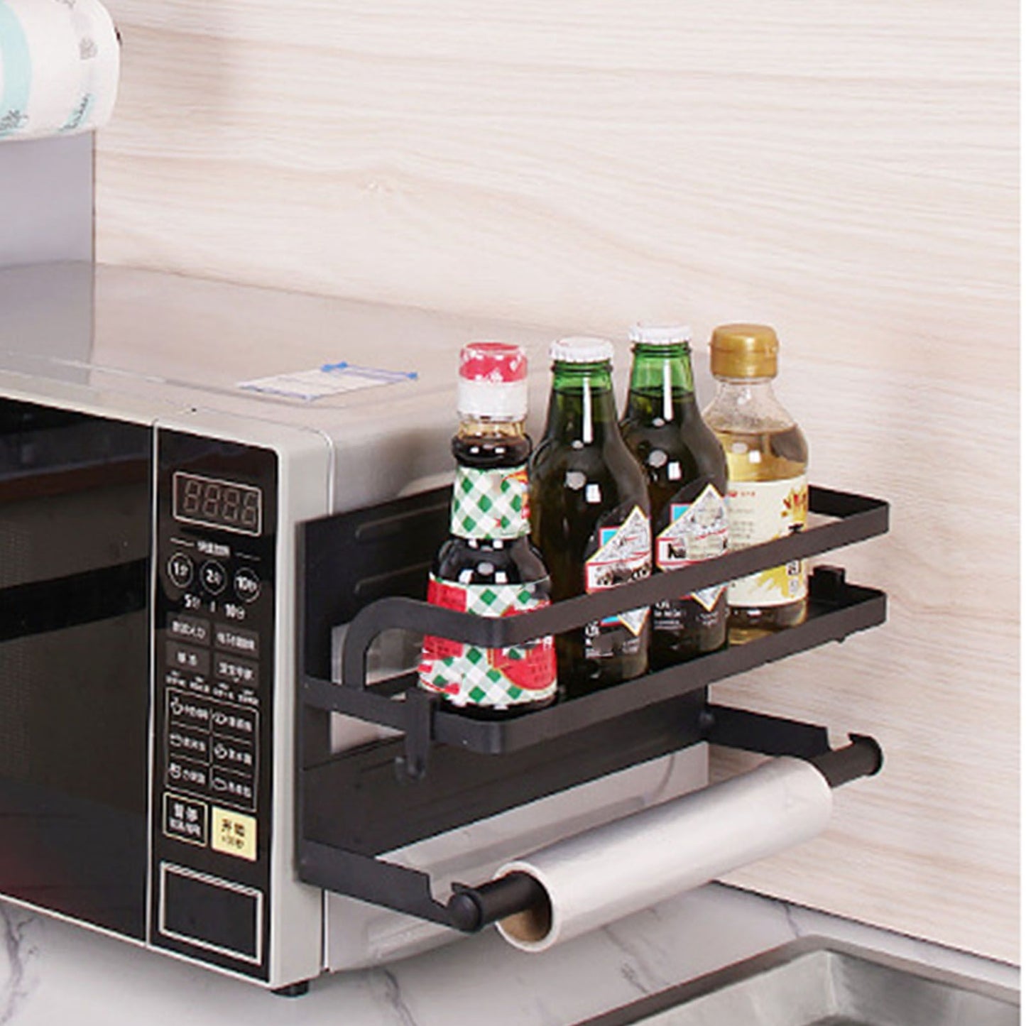 Refrigerator Magnetic Storage Shelf Organizer Strong Magnetic Spice Rack for Refrigerator B Style Single Layer V1294-YM0521-3118220339811