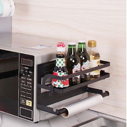 Refrigerator Magnetic Storage Shelf Organizer Strong Magnetic Spice Rack for Refrigerator B Style Single Layer V1294-YM0521-3118220339811