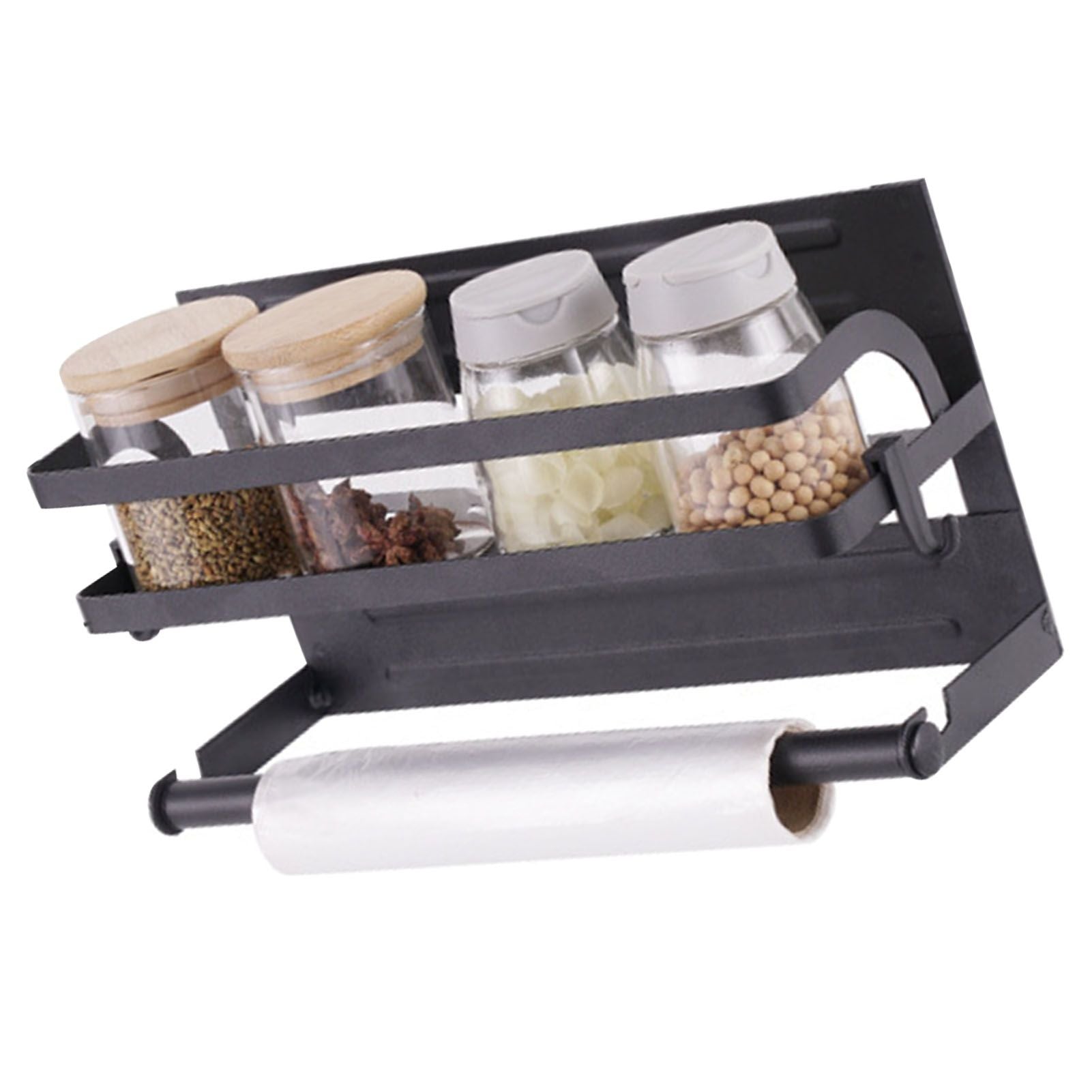Refrigerator Magnetic Storage Shelf Organizer Strong Magnetic Spice Rack for Refrigerator B Style Single Layer V1294-YM0521-3118220339811