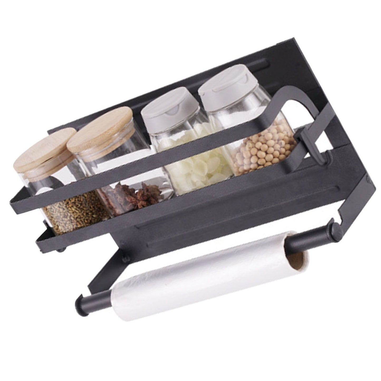 Refrigerator Magnetic Storage Shelf Organizer Strong Magnetic Spice Rack for Refrigerator B Style Single Layer V1294-YM0521-3118220339811