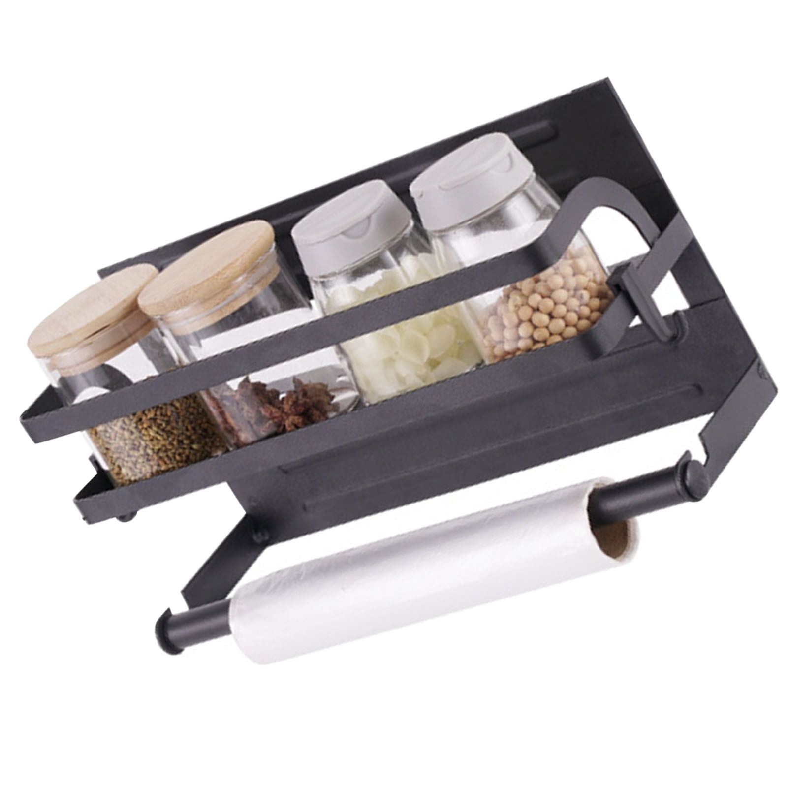 Refrigerator Magnetic Storage Shelf Organizer Strong Magnetic Spice Rack for Refrigerator B Style Single Layer V1294-YM0521-3118220339811