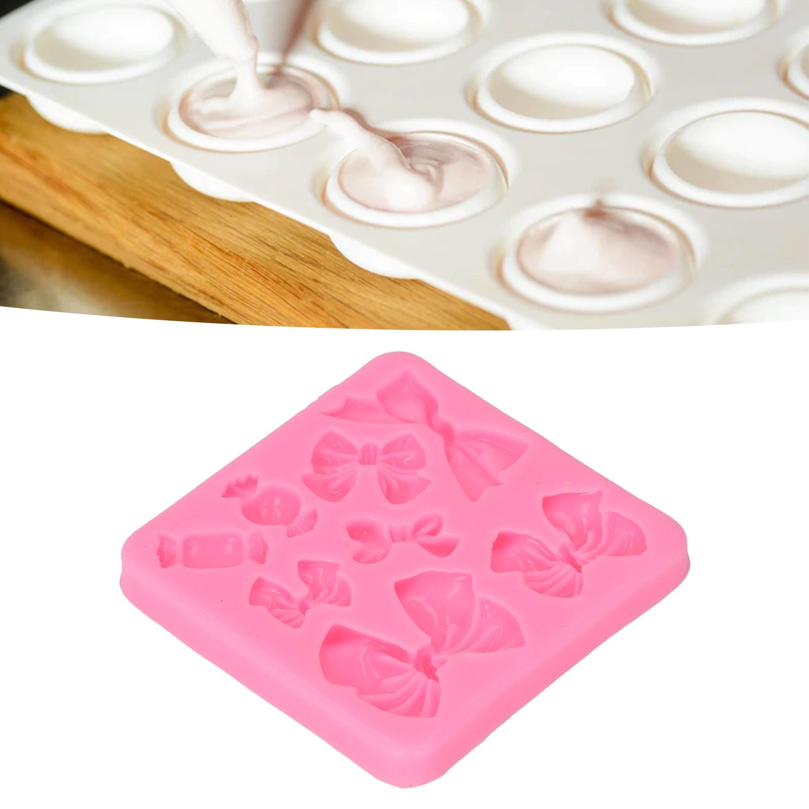 Silicone Mold Flexible Safe Odorless Baking Mold for DIY Cakes Fondant Chocolate Desserts V1294-YM0521-3118220343711