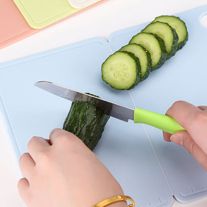 Foldable Kitchen Cutting Board Portable Plastic Fruit Chopping Board for Outdoor Picnic Camping Nordic Grey V1294-YM0521-3118220345812