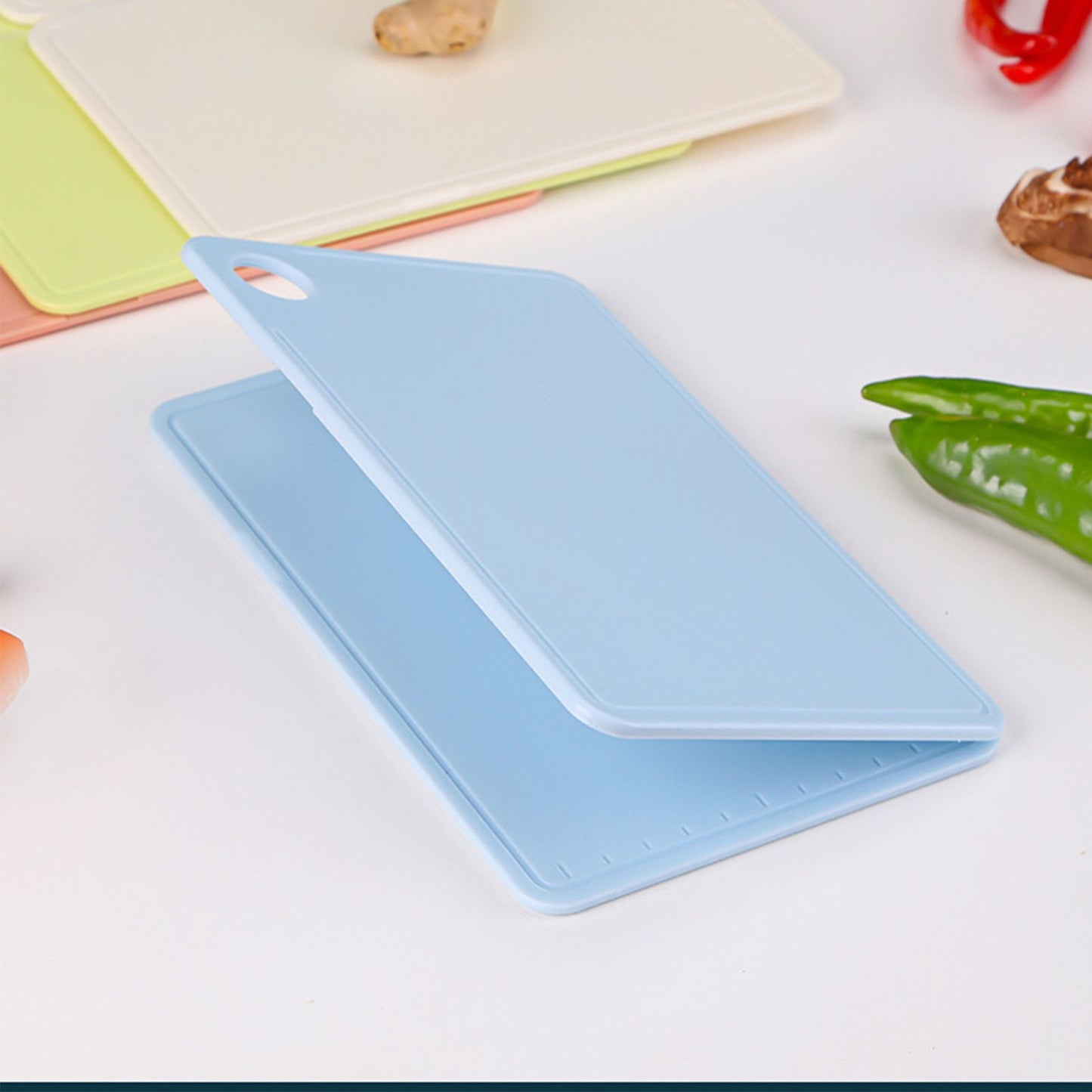 Foldable Kitchen Cutting Board Portable Plastic Fruit Chopping Board for Outdoor Picnic Camping Nordic Grey V1294-YM0521-3118220345812