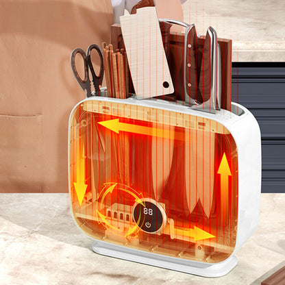 Wall Mounted Knife Holder Utensil Drying Rack Hot Air Circulation Knife Chopping Board Tableware Stand CN V1294-YM0521-3118220346612