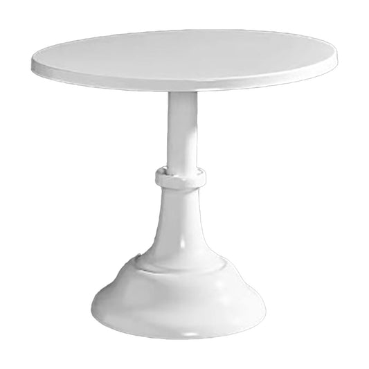 Metal Cake Stand European Style Anti Slip Round Cake Stand for Weddings Parties Anniversaries Medium White V1294-YM0521-3118220347012