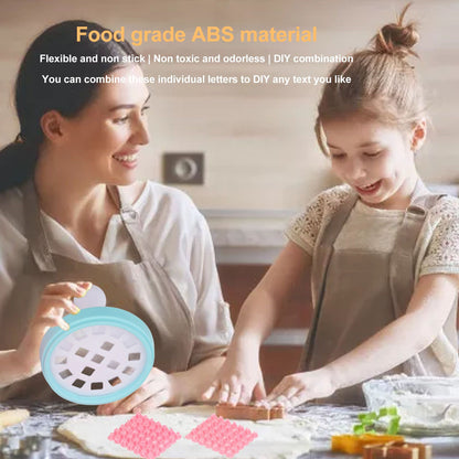 Letter Cookie Stamps Safe Flexible Alphabet Shape DIY Biscuit Cake Mold for Baking Tool V1294-YM0521-3118220347511