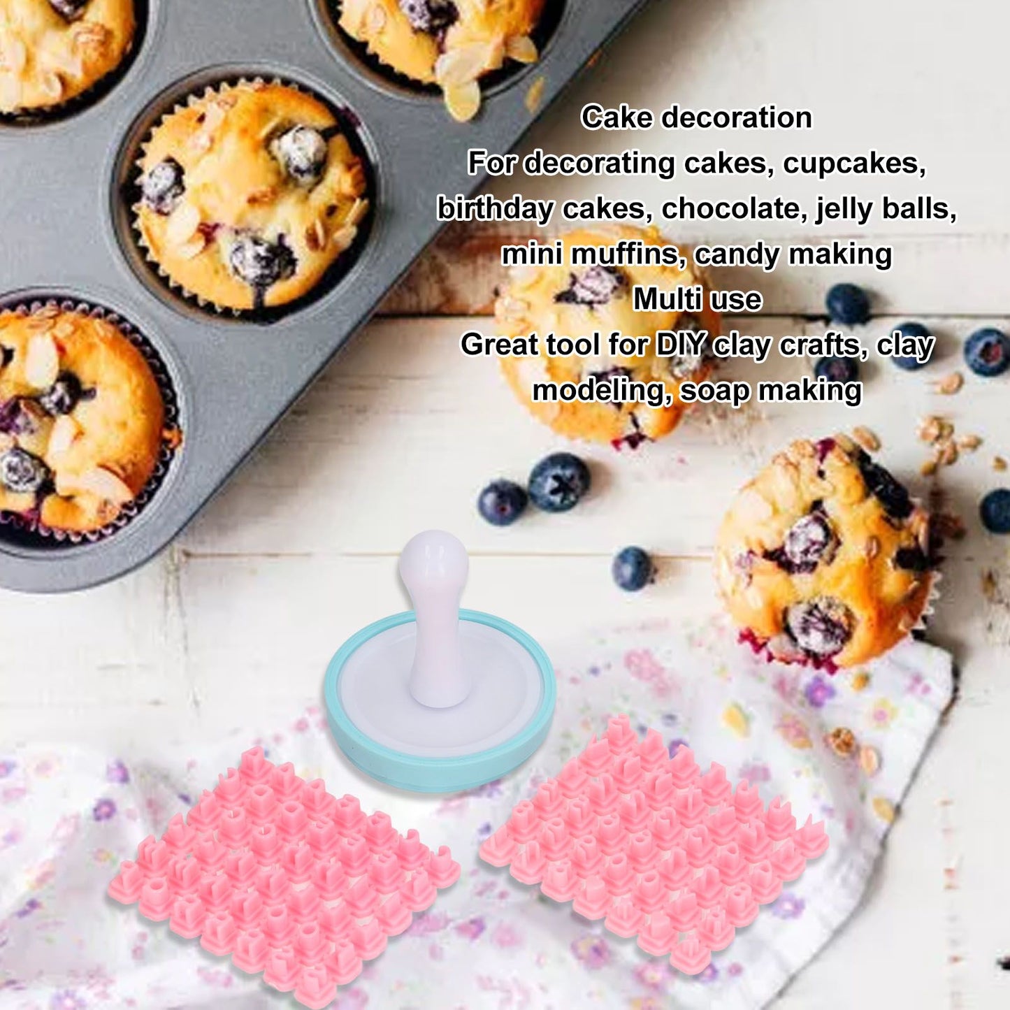 Letter Cookie Stamps Safe Flexible Alphabet Shape DIY Biscuit Cake Mold for Baking Tool V1294-YM0521-3118220347511