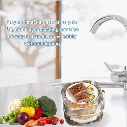 Insulation Vegetable Dish Cover Multifunctional Leftovers Cover Kitchen Table Dustproof Food Covers 2 Layers V1294-YM0521-3118230002112