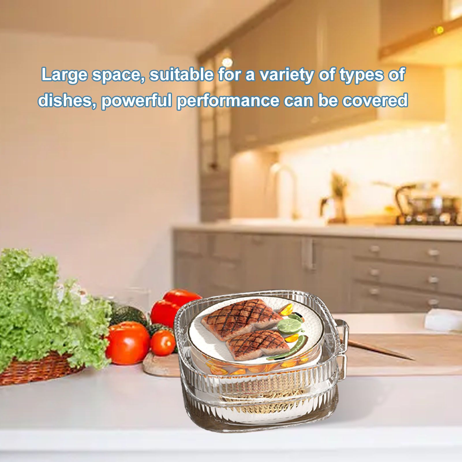 Insulation Vegetable Dish Cover Multifunctional Leftovers Cover Kitchen Table Dustproof Food Covers 2 Layers V1294-YM0521-3118230002112